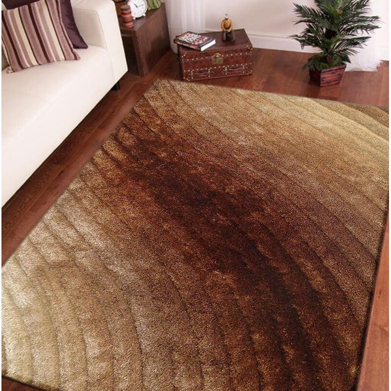 Terra 3D Brown Shag Rug