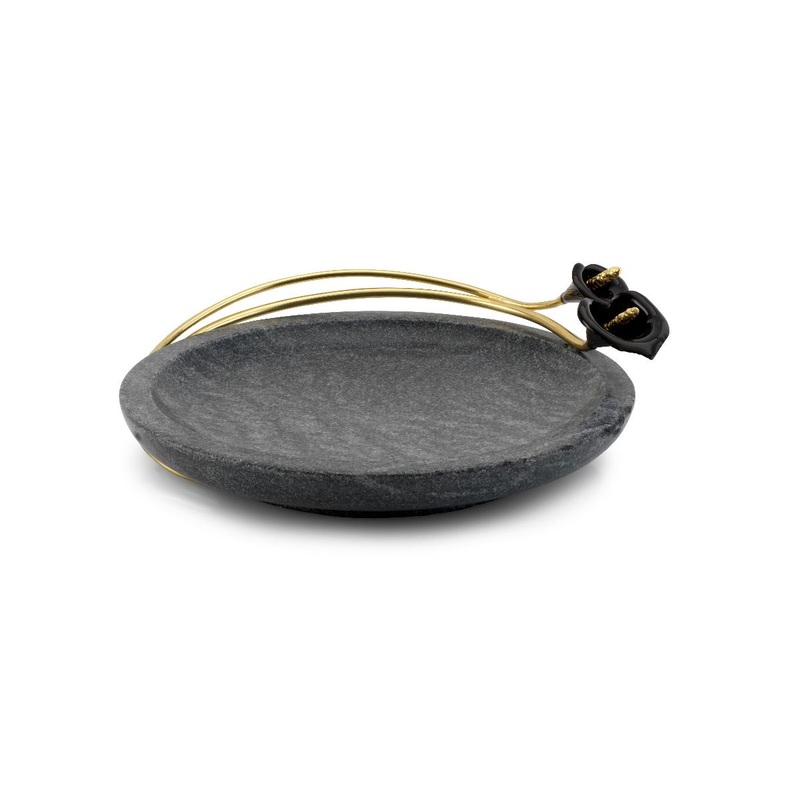Michael Aram Calla Lily Midnight Marble Dish