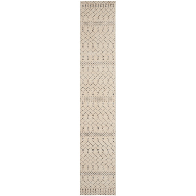 Nourison Palermo 2’3″ x 12′ Beige/Grey Bohemian Indoor Rug