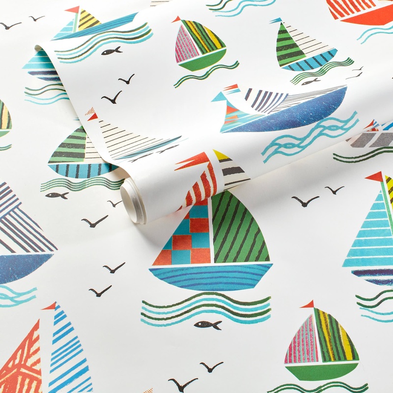 Sailboats Wallpaper | Multi