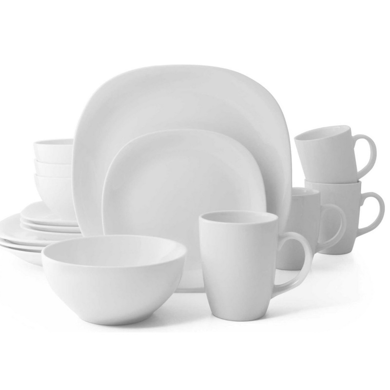 Thomson Pottery 16-pc. White Quadro Set