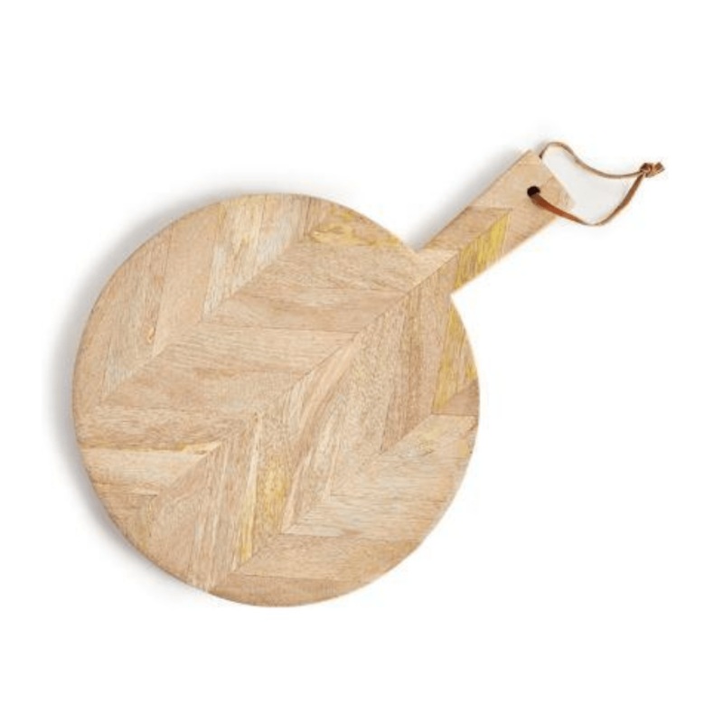Marquetry Round Serving Board