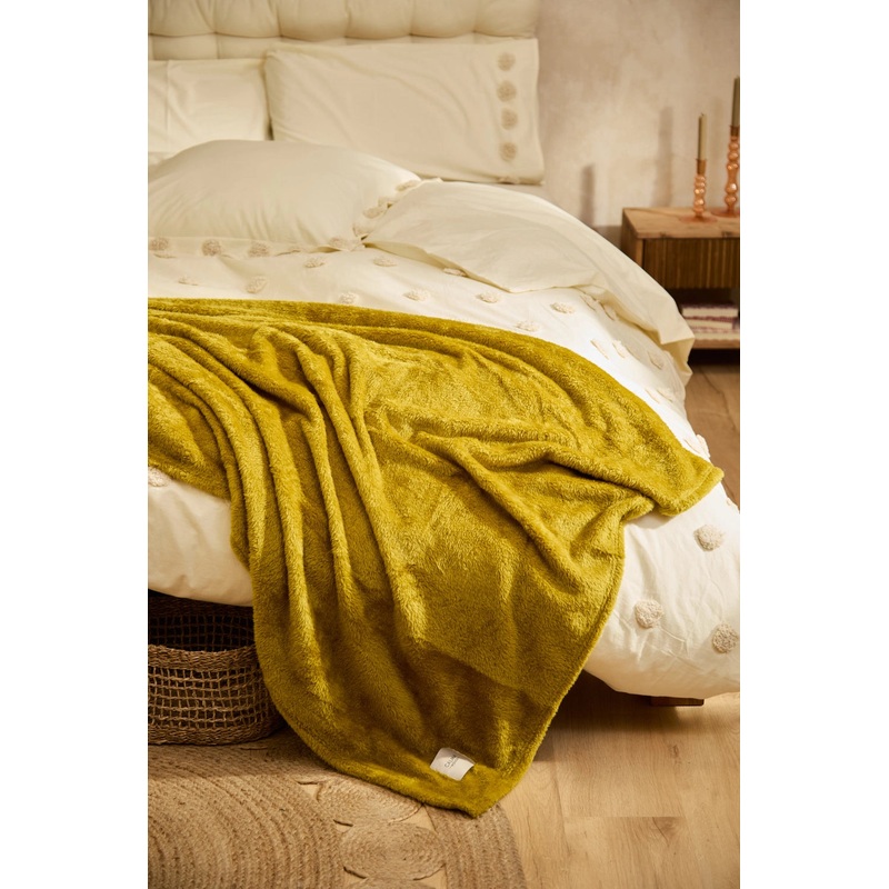 Plaid de pelito suave verde Pooh
