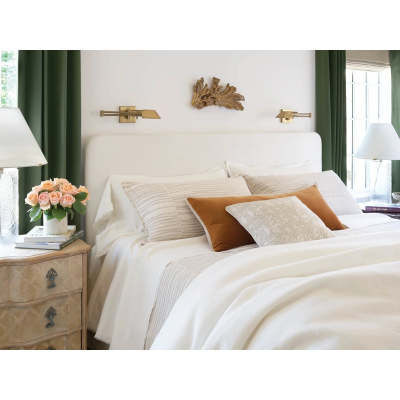Faye Linen Sham | Dove White