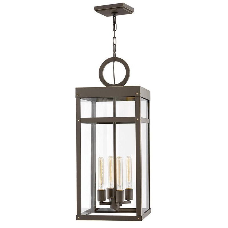 Hinkley 2808 Porter 4-lt 12″ LED Outdoor Pendant