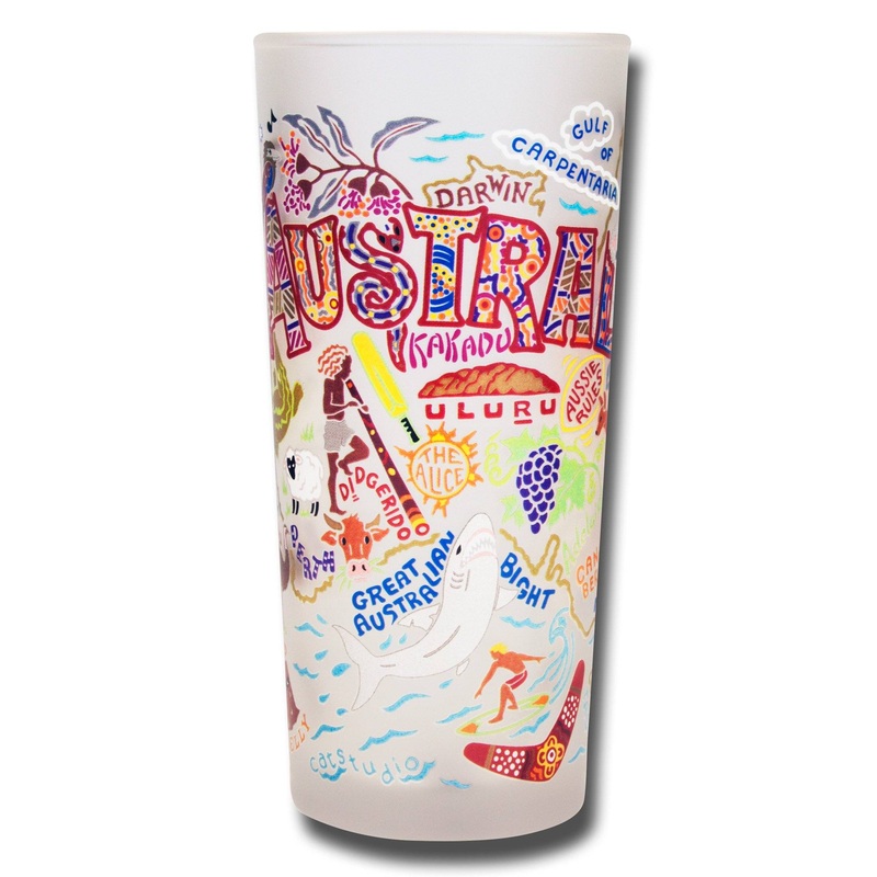 Australia Drinking Glass