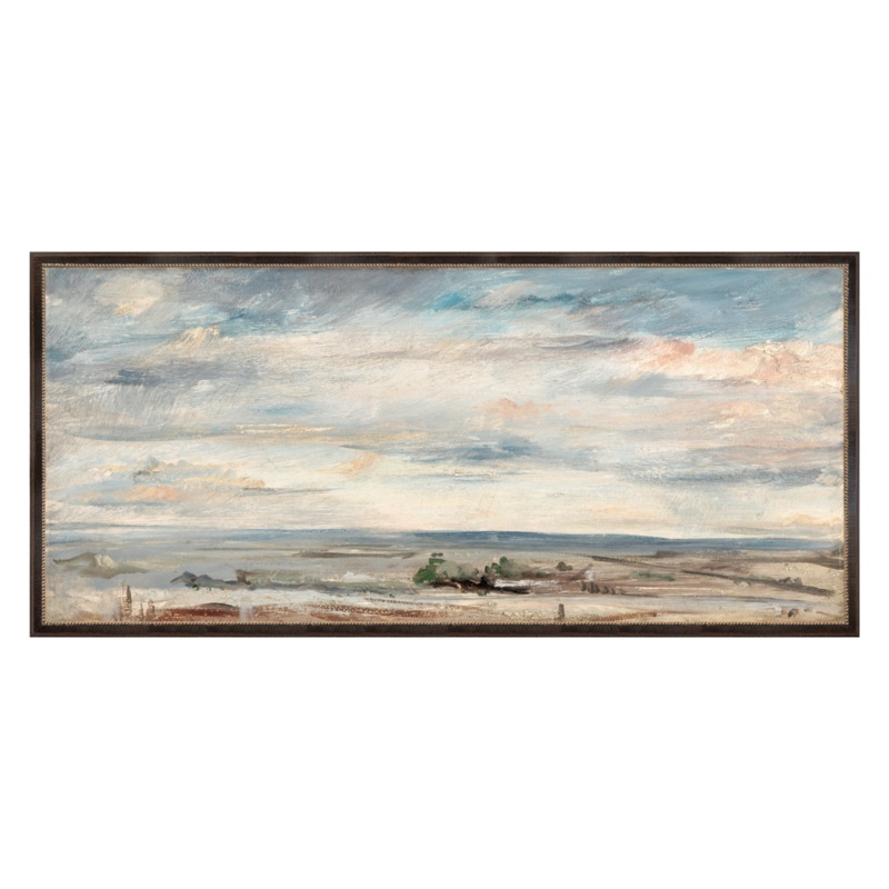 “Cloudy Marshlands” Framed Art Print