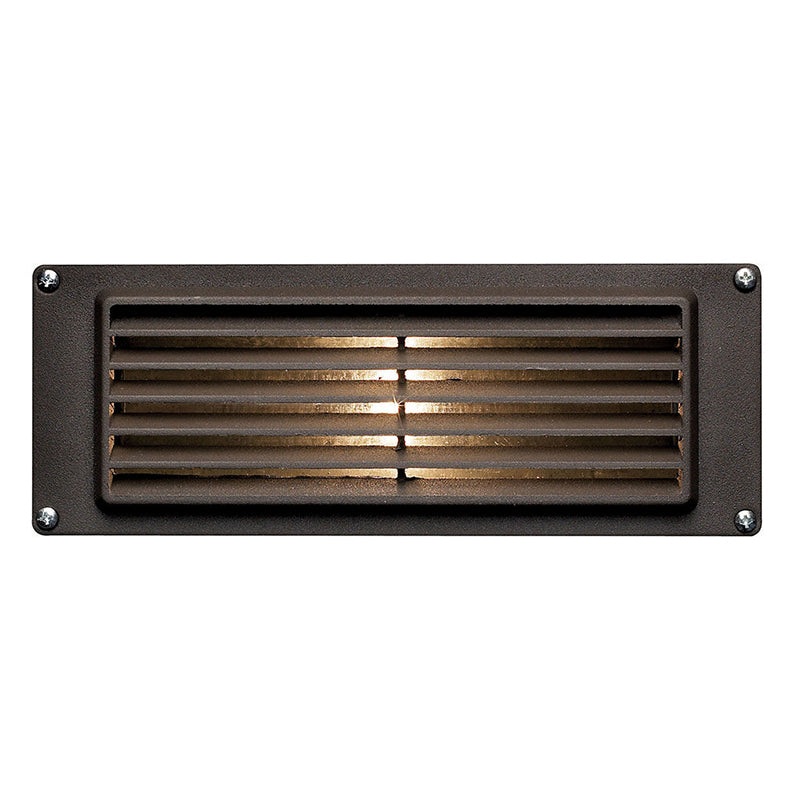 Hinkley 1594BZ-LL Louvered 1-lt 9″ LED Outdoor Brick Light, 12V