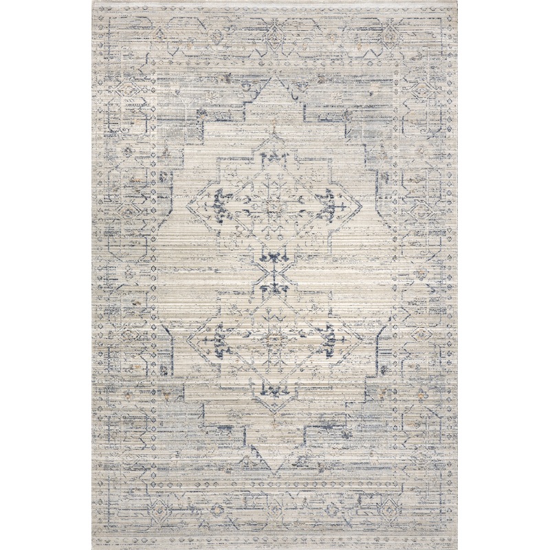 Zelly Medallion Washable Indoor/Outdoor Rug | Beige