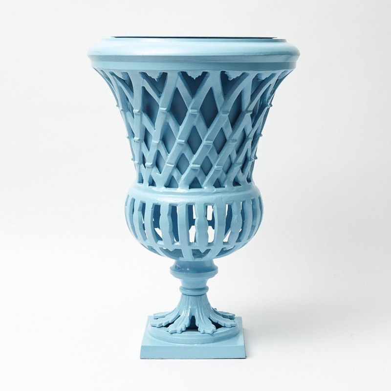 Adelaide Blue Lattice Urn