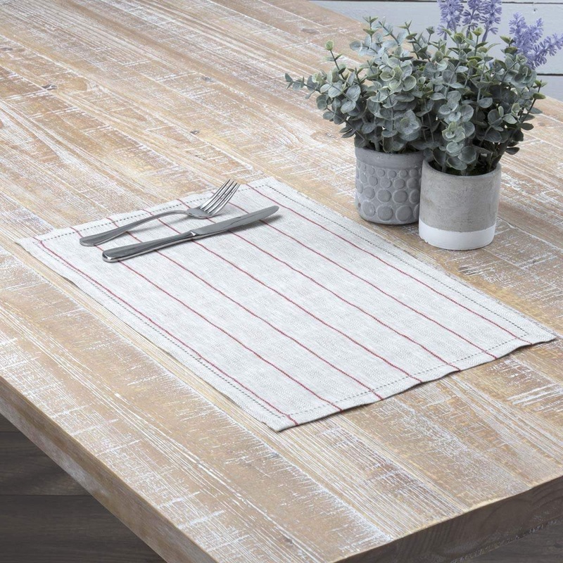 Charley Red Placemat Set of 6 12×18