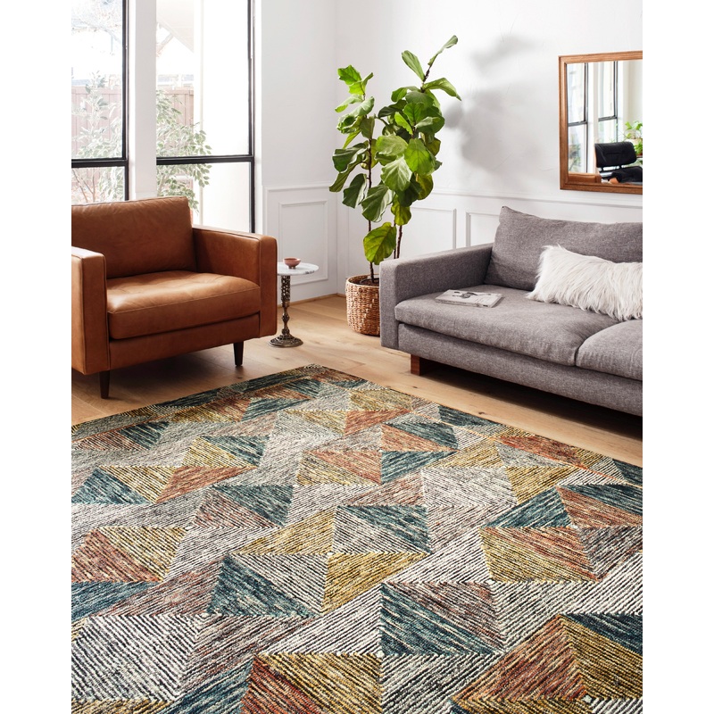 Loloi II Spectrum Rug | Lagoon / Spice