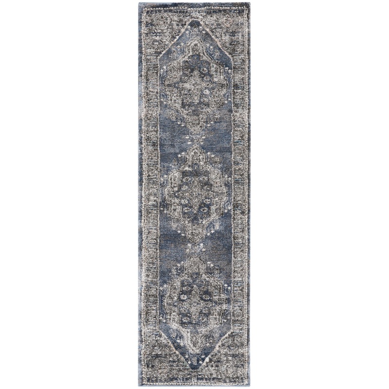 Nourison American Manor 2’2″ x 7’6″ Blue Farmhouse Indoor Rug