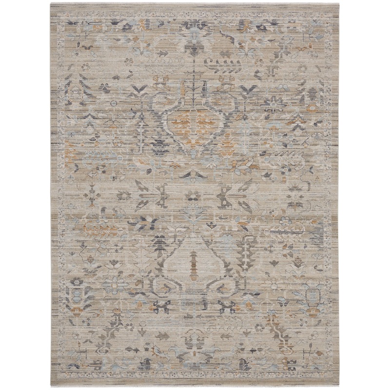 Nourison Lynx 8’6″ x 11’4″ Ivory Taupe Vintage Indoor Rug