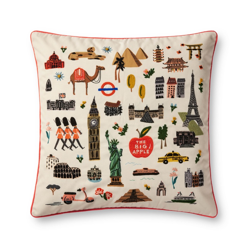 Rifle Paper Co. x Loloi Pillow | Cream