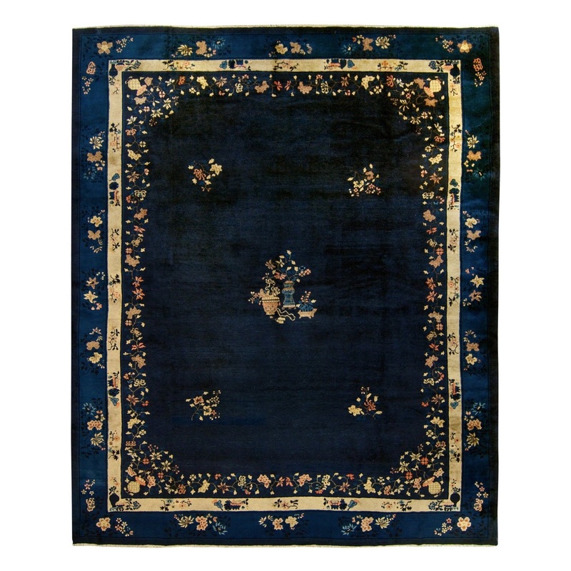 ANTIQUE CHINESE PEKING, BLUE 10′ 4” x 12′ 6”