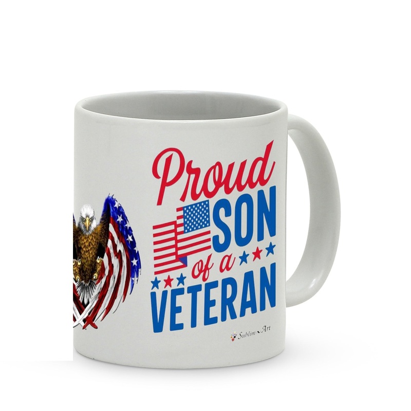 SUBLIMART: Veteran – Mug ‘Proud Son of Veteran’ (Design #16F)