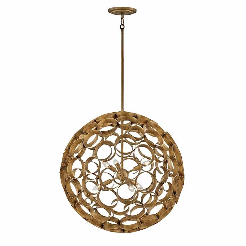 Fredrick Ramond FR30146 Centric 6-lt 28″ LED Chandelier