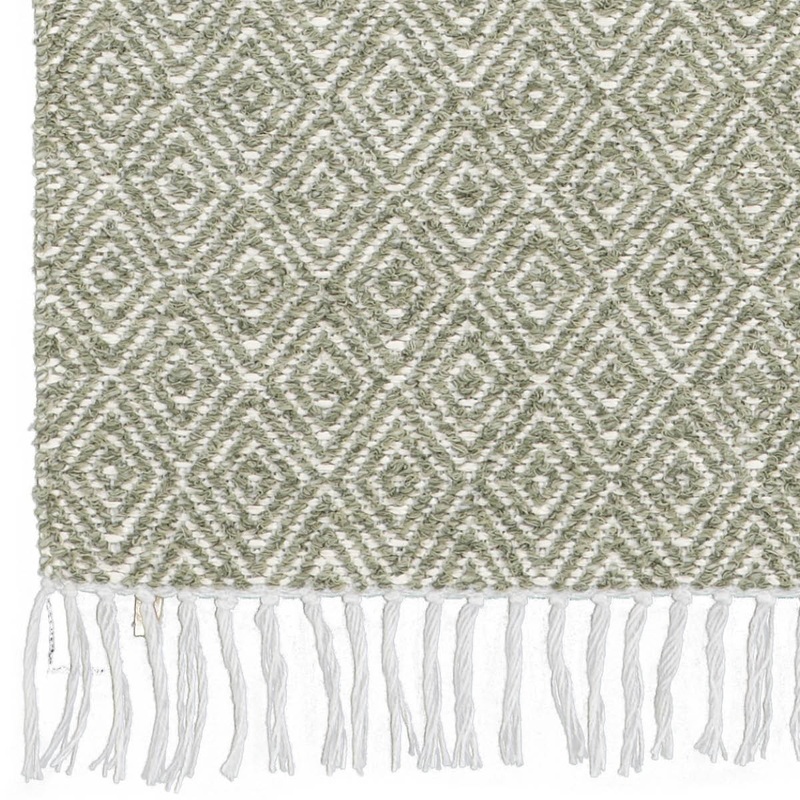 Goose Indoor / Outdoor Swedish Woven Plastic/Cotton Mix Area Rug, Seven Sizes in Five Color Variants
