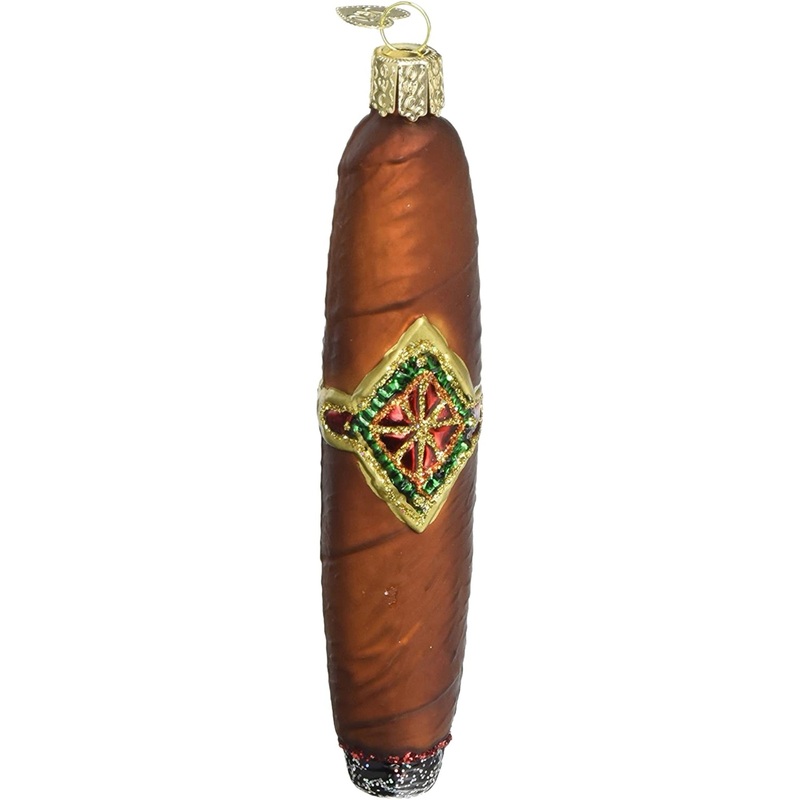 Old World Christmas Blown Glass Christmas Ornament, Cigar