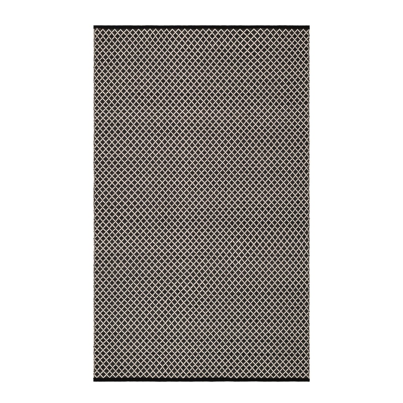 Trellis Handwoven Indoor/Outdoor Rug | Black