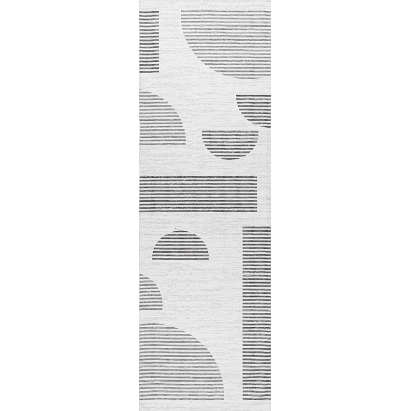 Abby Washable Geometric Rug | Ivory