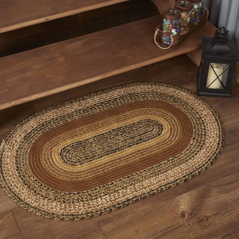 Kettle Grove Jute Rug Oval w/ Pad 24×36