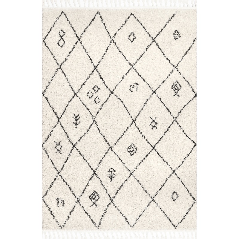 Moroccan Shag Rug | Off White