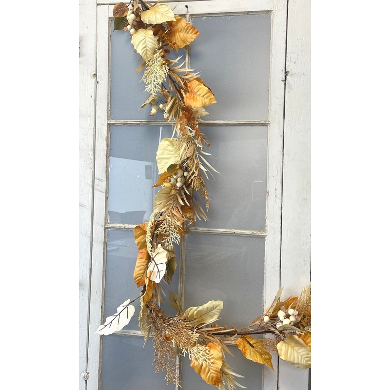 6′ Mixed Rustling Leaves Garland