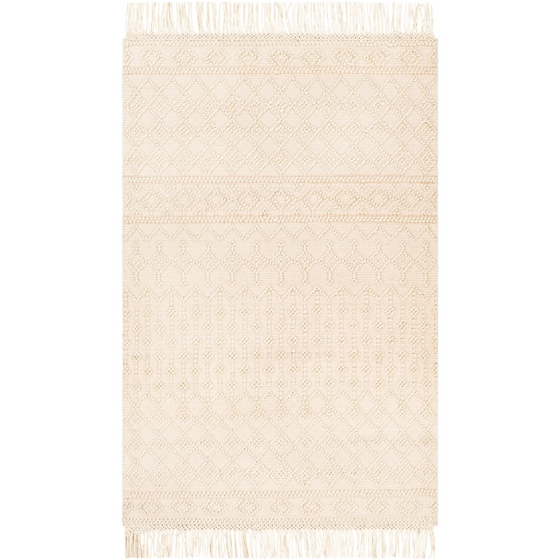 Farmhouse Tassels 23871 Hand Woven Wool Indoor Area Rug by Surya Rugs