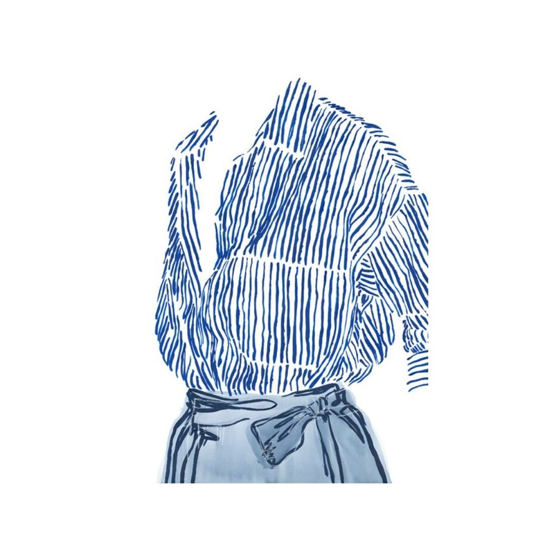 Fashionably Blue – Emma Jones 36×28