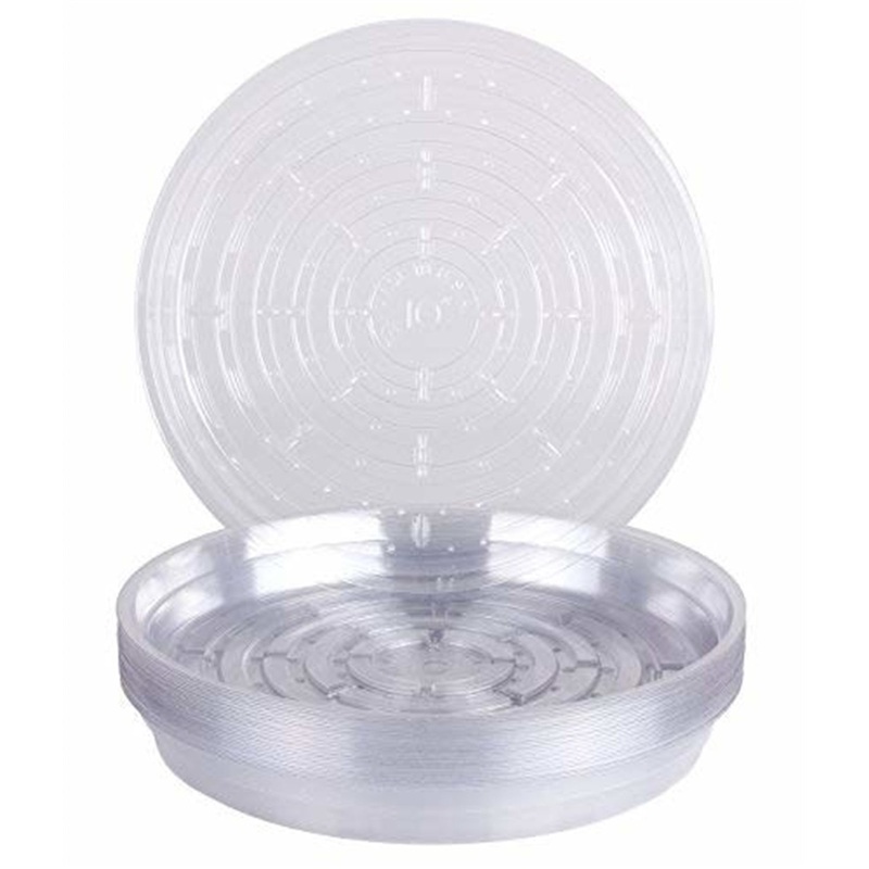 Curtis Wagner Round Clear Vinyl Plant Saucer, 10″ – Quantity 1