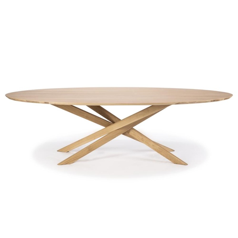 Ethnicraft Oak Mikado Dining Table – Oval