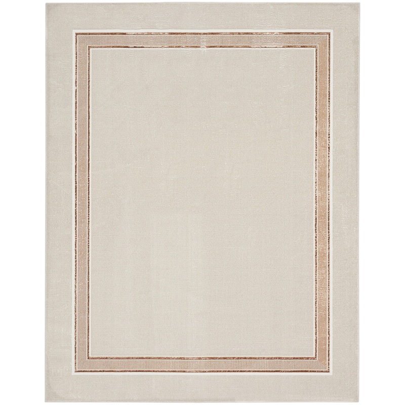 Nourison Glitz 7’10” x 9’10” Ivory Cream Contemporary Indoor Rug