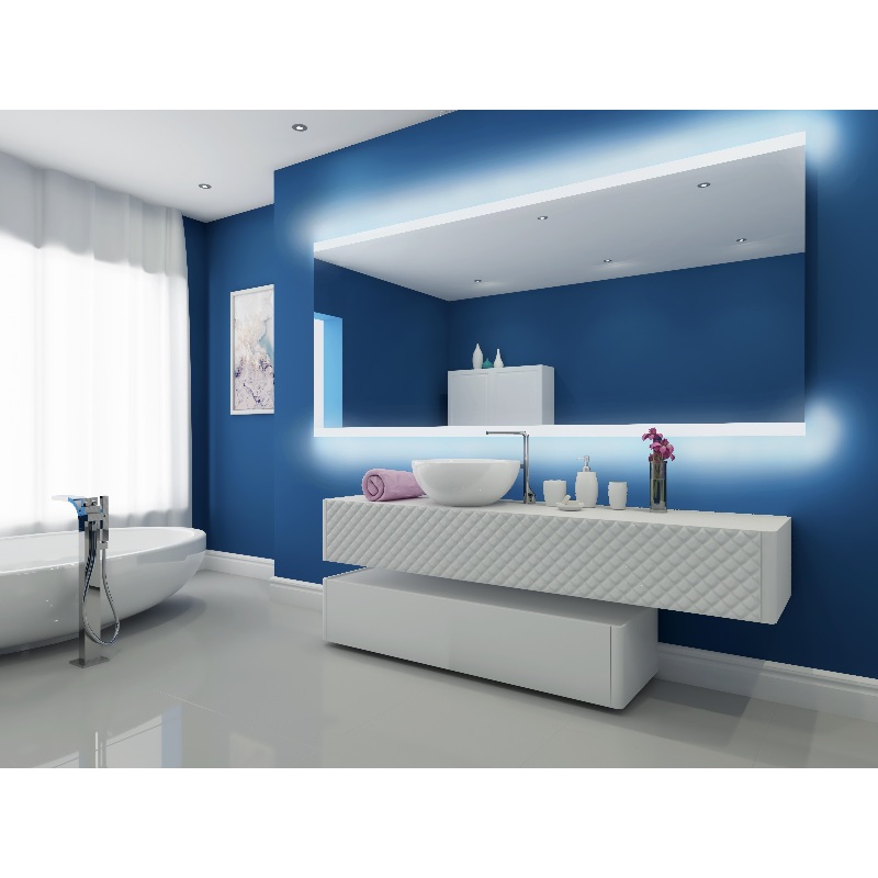 Paris Mirror Paris 100 x 45 Rectangle LED Illuminated Mirror, CCT Selectable