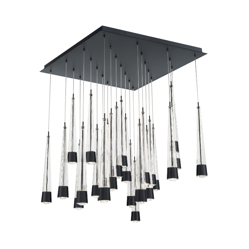 dweLED PD-59425S Quill Square 25-lt 28″ LED Pendant