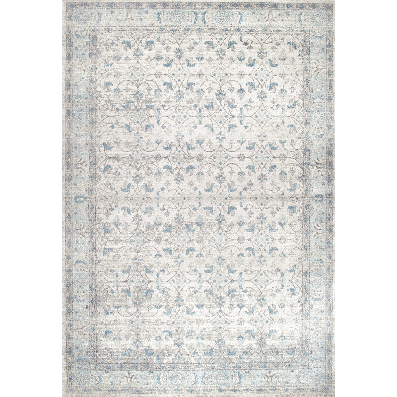 Misty Olden Herati Rug | Aqua