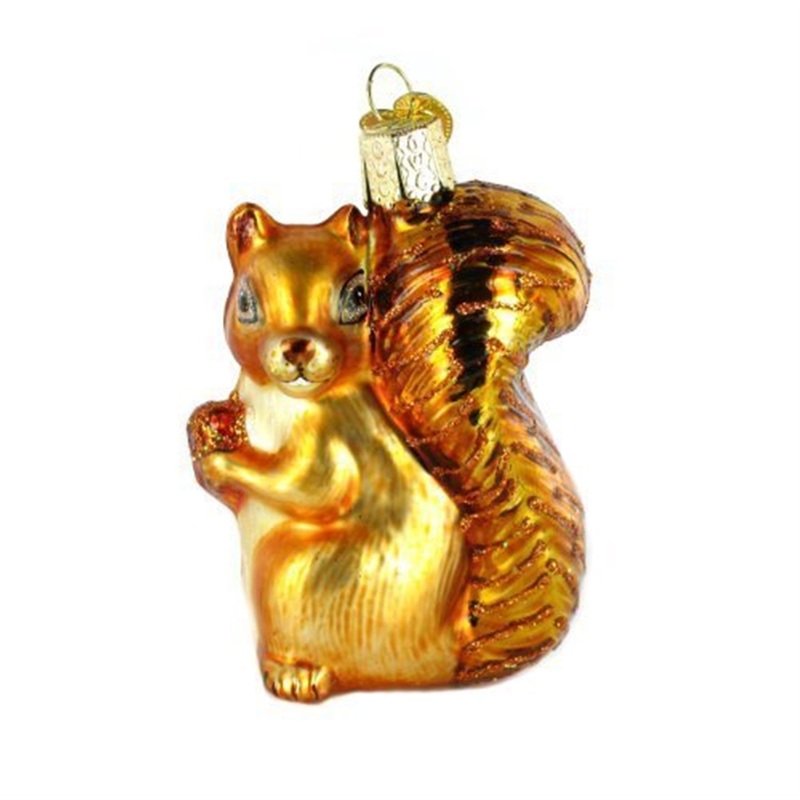 Old World Christmas Glass Blown Squirrel Ornament