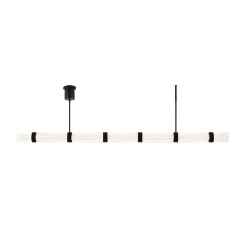Visual Comfort 700LSWIT7 Wit 84″ LED Linear Suspension, 7-Glass