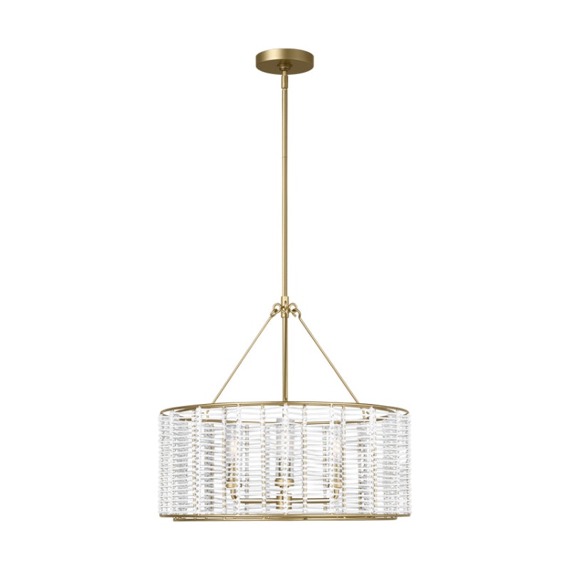 Visual Comfort TFC1163 Winslow 3-lt 24″ LED Medium Hanging Shade Chandelier