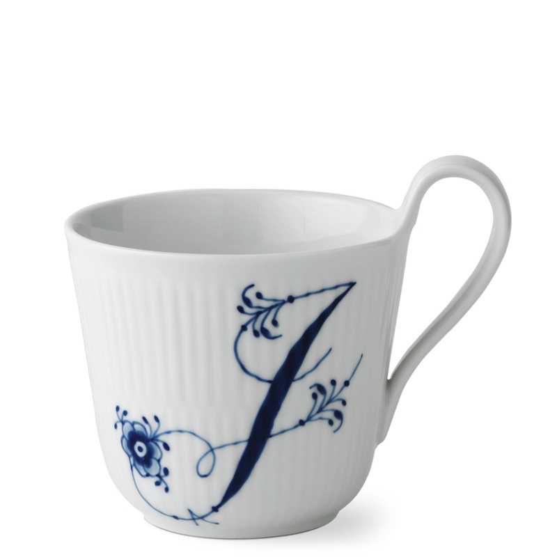 Alphabet High Handled Mug, 11 oz. – J