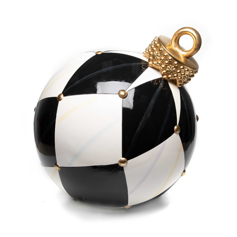 MacKenzie-Childs Jolly Outdoor Ornament – Harlequin SALE ITEM