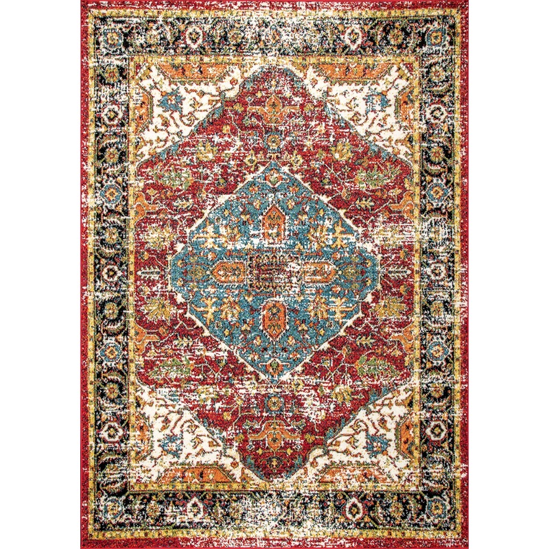 Olden Medallion Indoor/Outdoor Rug | Multicolor