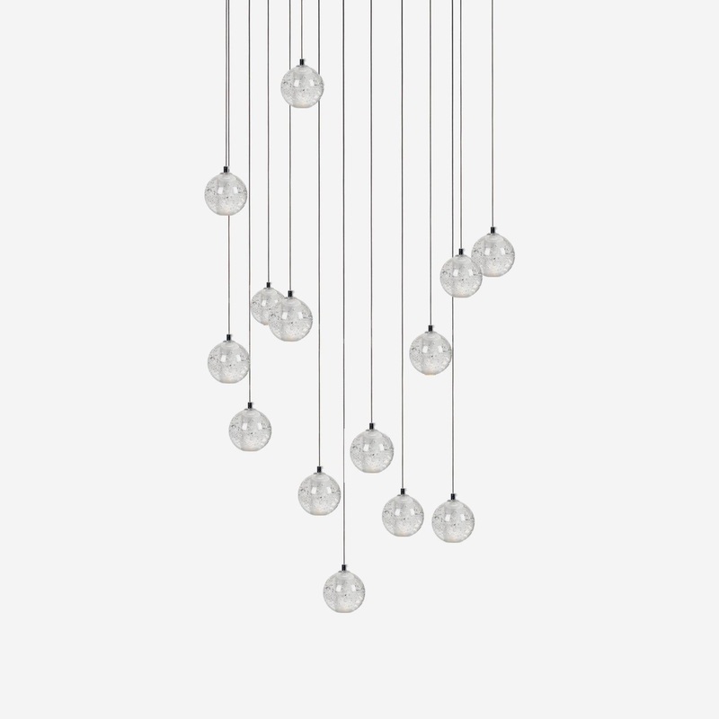 Round K9 Crystal Chandelier