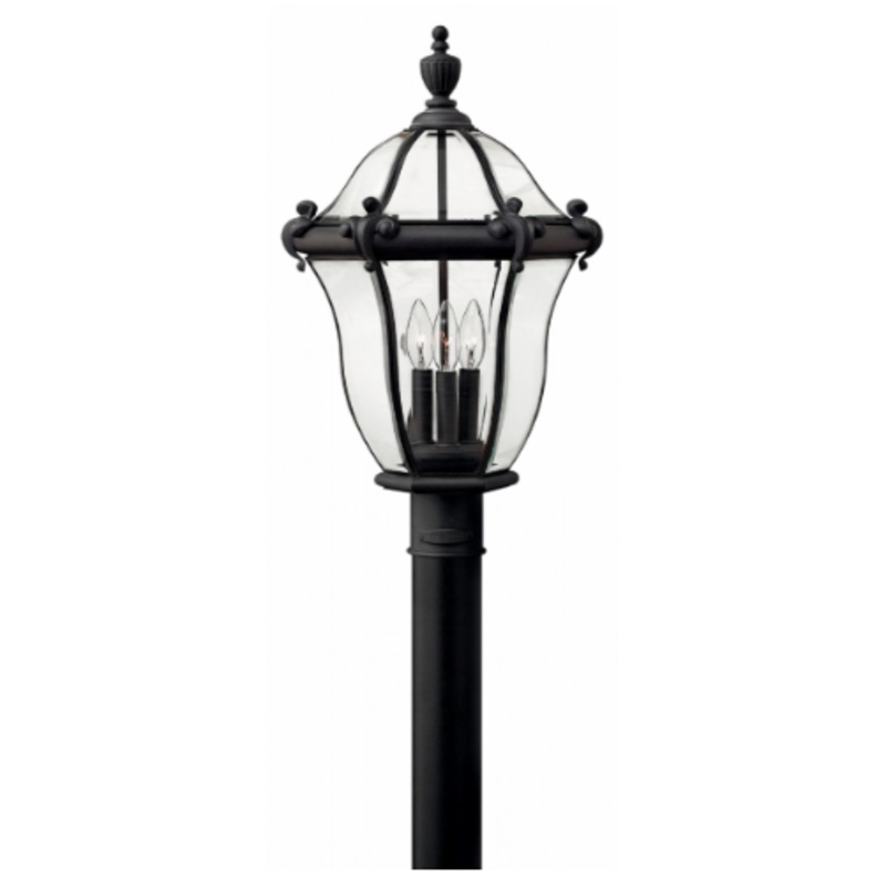Hinkley 2441 San Clemente 3-lt 22″ Tall LED Wide Outdoor Post Light