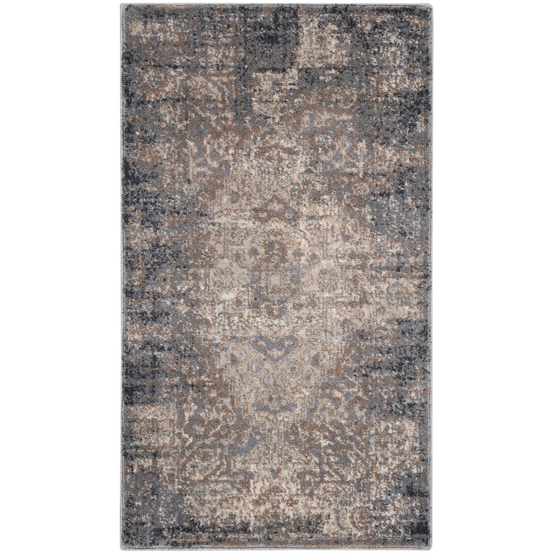 Nourison Moroccan Celebration 2’2″ x 3’9″ Grey/Slate Vintage Indoor Rug