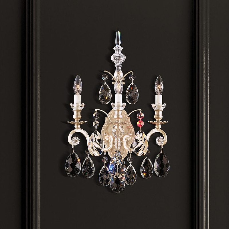 Schonbek 3762 Renaissance 3-lt 22″ Tall Wall Sconce