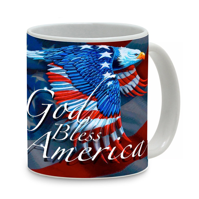 SUBLIMART: Patriotic – Mug ‘God Bless America’ (Design #62)