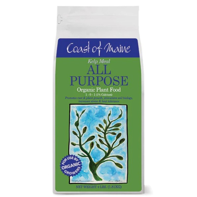 Coast of Maine 1-0-1 Kelp Meal All Purpose Organic Plant Food, 4lbs