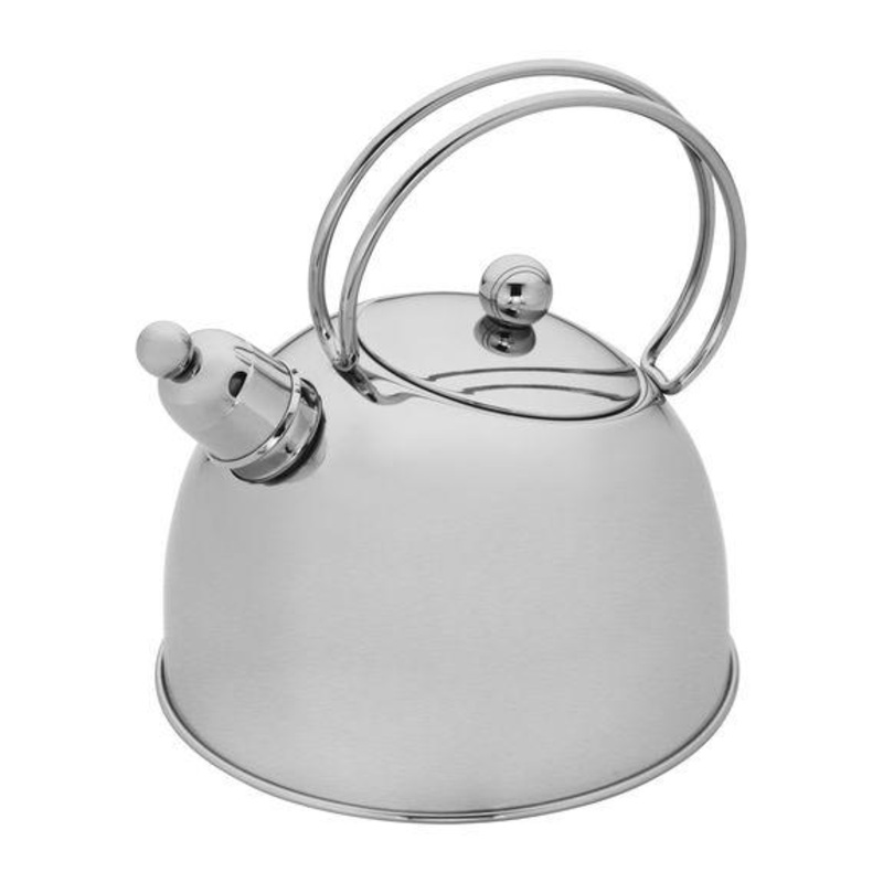 Demeyere  Resto 2.6 Quart Stainless Steel Whistling Tea Kettle